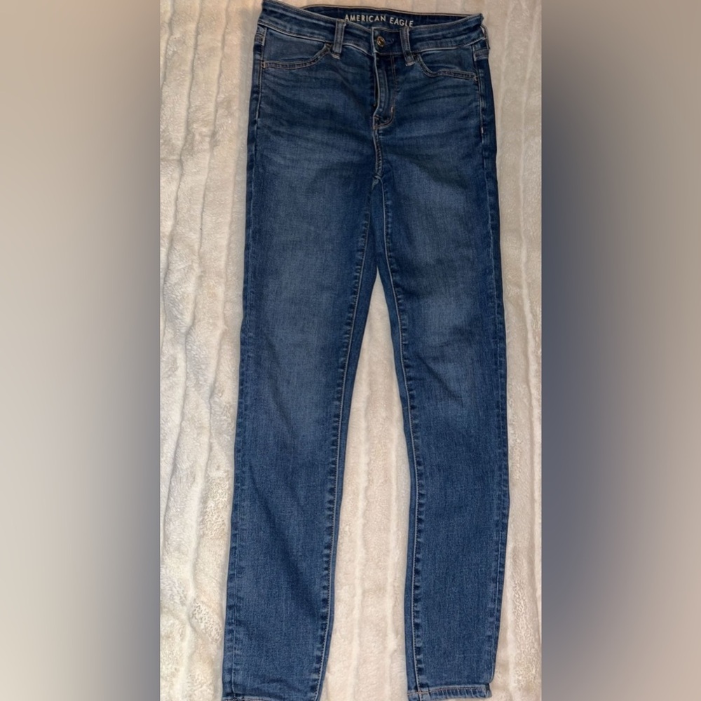 American Eagle Outfitters Classic Blue Straight Leg Jeans